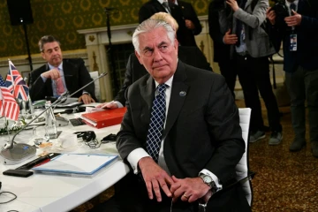 Le Secrétaire d'État américain Rex Tillerson, lors d'une réunion des ministres des Affaires étrangères du G7 à Lucques, en Italie, le 11 avril 2017