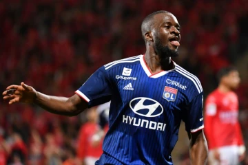 Le joueur de Lyon Tanguy Ndombélé lors du déplacement à Nîmes le 24 mai 2019