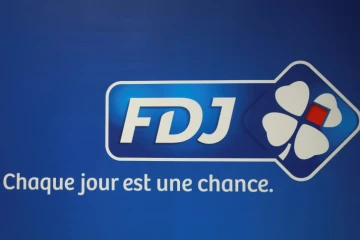 Le logo de la Française des Jeux (FDJ) photographié à Pantin, le 20 septembre 2016
