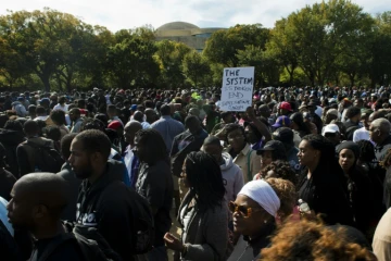 Manifestation de Noirs à Washington pour réclamer plus de justice, le 10 octobre 2015