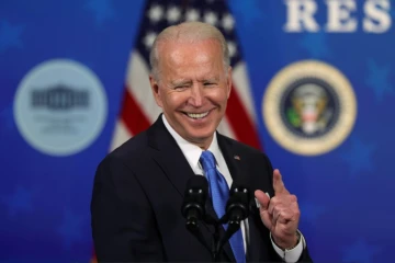 Le président américain Joe Biden s'exprime depuis la Maison Blanche le 10 mars 2021