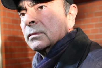 Carlos Ghosn à son arrivée à sa résidence de Tokyo, le 8 mars 2019