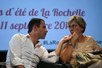 Benoît Hamon et Marie-Noëlle Lienemann, le 11 septembre 2016 à  l'université d'été de La Rochelle