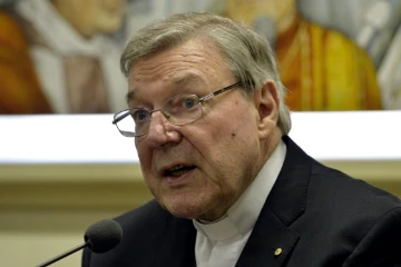 Le cardinal australien George Pell, inculpé pour de multiples sévices sexuels sur enfants en Australie, le 31 mars 2015