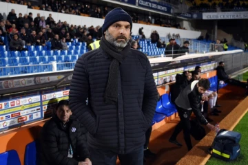 L'entraîneur de Toulouse Pascal Dupraz lors du match face à Montpellier à La Mosson, le 22 janvier 2018