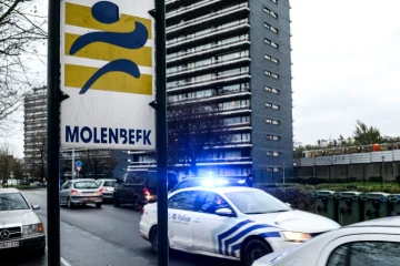 Le quartier de Molenbeek, près de Bruxelles, d'où viennent la plupart des auteurs des attentats de Paris, le 16 novembre 2015