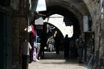 Le quartier musulman de la vieille ville de Jerusalem le 5 octobre 2015