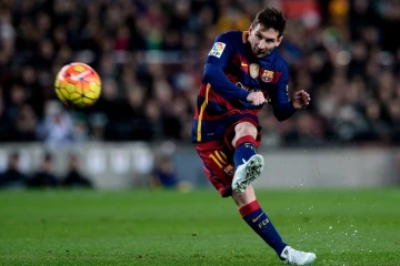 Lionel Messi, sous le maillot du FC Barcelone, face à Bilbao, le 17 janvier 2016, au Camp Nou