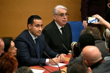 L'ancien chargé de sécurité de l'Elysée Alexandre Benalla lors d'une audition au Sénat à Paris