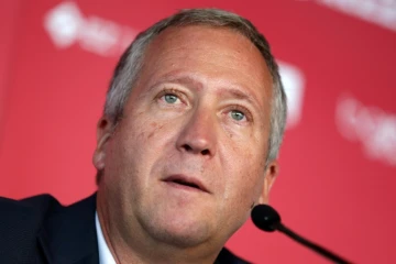 Le vice-président de l'AS Monaco Vadim Vasilyev, en conférence de presse le 9 août 2016 à Monaco