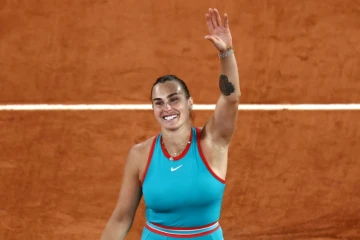 La Bélarusse Aryna Sabalenka a battu la Polonaise Iga Swiatek en demi-finale de Roland-Garros le 5 juin 2025 à Paris
