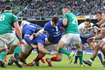 Rencontre entre l'Irlande et la France lors du Tournoi des six nations, le 10 mars 2019 à Dublin