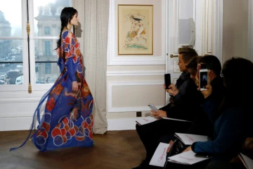 Défilé haute couture de la maison Schiaparelli, le 23 janvier 2017 à Paris