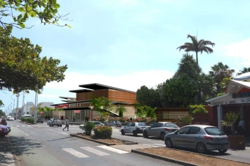 Projet de multiplexe Ciné Grand Sud (Perspective: Agence Namur/Tirot)