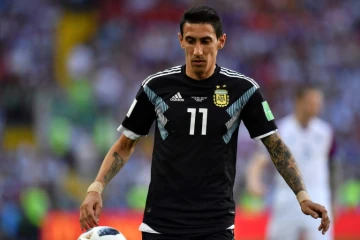 L'ailier argentin Angel Di Maria lors du match contre l'Islande au Mondial, le 16 juin 2018 à Moscou