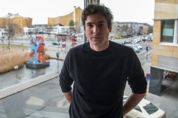 le réalisateur tchèque Jan Gebert, auteur de "When the war comes" ("Quand la guerre arrive") à la Berlinale, le 17 février 2018, à Berlin