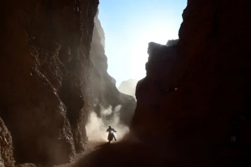 Le pilote moto Joan Barreda (Honda) lors de la 3e étape du Dakar en Argentine, entre San Miguel de Tucuman et San Salvador de Jujuy, le 4 janvier 2017