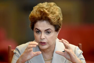 Dilma Rousseff le 14 juin 2016 à Brasilia 