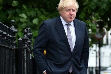 Boris Johnson quitte sa résidence à Londres le 27 juin 2016