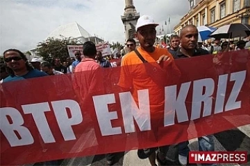 Manifestation des professionnels du BTP (photo d'archives)