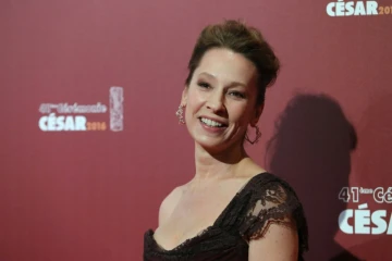 L'actrice Emmanuelle Bercot à la cérémonie des César au Théâtre du Chatelet à Paris le 26 février 2016