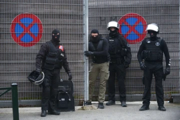 La police belge à Molenbeek-Saint-Jean le 18 mars 2016
