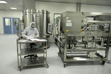 Le laboratoire mAbxience à Garin, en Argentine, où doit être produit un vaccin expérimental contre le Covid-19, le 14 août 2020