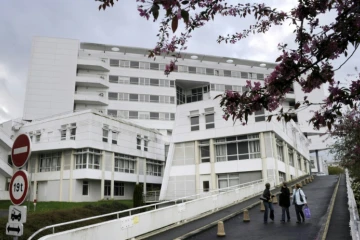 L'hôpital de Pontchaillou à Rennes, le 29 mars 2011