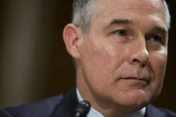 Le nouveau chef de l'Agence américaine de protection de l'environnement, Scott Pruitt, le 18 janvier 2017 à Washington, DC