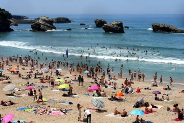 La plage de Biarritz, le 26 mai 2017