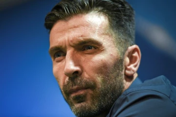 Le gardien de la Juventus Gianluigi Buffon en conférence de presse, le 30 octobre 2017 à Lisbonne