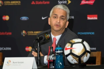 Le président de la Fédération américaine de football Sunil Gulati, le 24 juin 2016 à New York