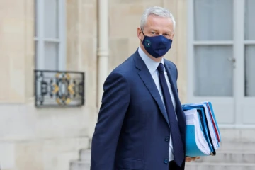 Le ministre de l'Economie Bruno Le Maire à la sortie de l'Elysée, le 23 juin 2021 à Paris