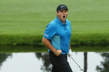 L'Américain Patrick Reed lors du 3e tour du  Masters 2018 de golf, le 7 avril 2018 à Augusta en Géorgie