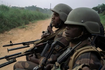 Des soldats de l'armée de République démocratique du Congo dans la province du Nord-Kivu, dans l'est du pays, le 17 décembre 2024