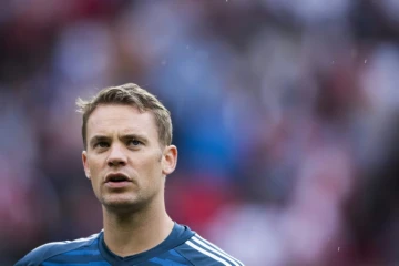 Le gardien de but allemand Manuel Neuer avant un amical face aux Autrichiens, à Klagenfurt en Autriche, le 2 juin 2018