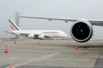 Un A380 d'Air France sur le tarmac de l'aéroport Charles-de-Gaulle, à Roissy, le 2 décembre 2016