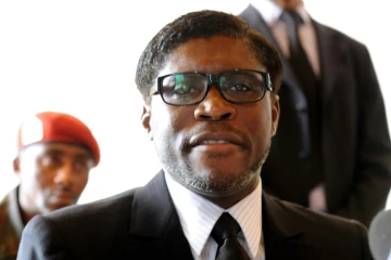 Teodorin Nguema Obiang Mangue le 24 janvier 2012 à Bata