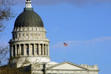 Le capitole de l'Utah, à Salt Lake City, le 2 avril 2001