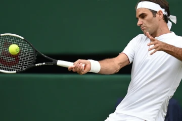 Le Suisse Roger Federer, le 4 juillet 2018, à Wimbledon
