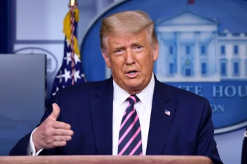 Donald Trump lors d'une conférence de presse à Washington, le 18 septembre 2020 