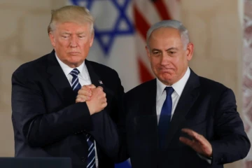 Donald Trump et Benjamin Netanyahu, à Jérusalem le 23 mai 2017