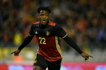 L'attaquant belge Michy Batshuayi lors du match amical face à l'Italie, le 13 novembre 2015 à Bruxelles