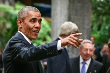 Le président américain Barack Obama au palais de la Révolution à La Havane, le 21 mars 2016