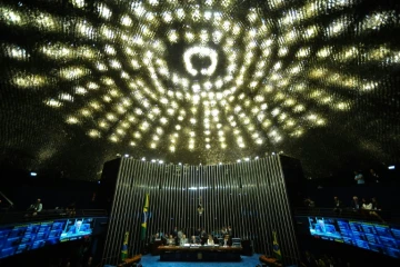 Le sénat en session plénière à Brasilia le 9 août 2016