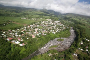 Vue aérienne de Bras Panon