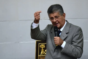 Le président de l'Assemblée nationale du Venezuela Henry Ramos Allup le 1er novembre 2016 à Caracas