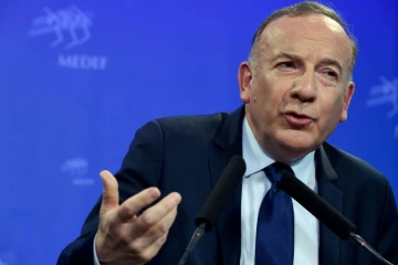 Pierre Gattaz, patron du Medef, à Paris le 15 mai 2018