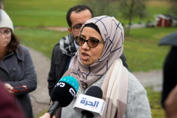Rana Ghanem, membre de la délégation du gouvernement, le 8 décembre 2018 à Rimbo, en Suède