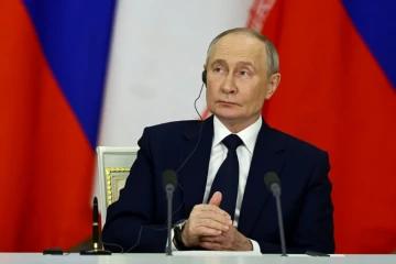 Le président russe Vladimir Poutine au Kremlin, le 17 janvier 2025 à Moscou